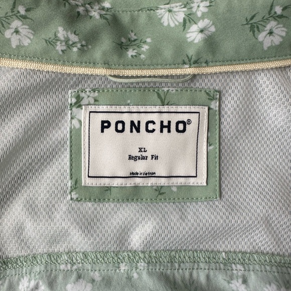 Poncho “Bat Masterson” Floral Button Down Shirt Quick Dry, Beach or River - Picture 2 of 5